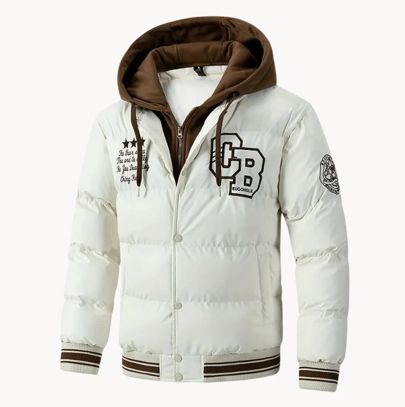 Chaqueta invierno hombre capucha impermeable térmica aislante ajustable - Otto