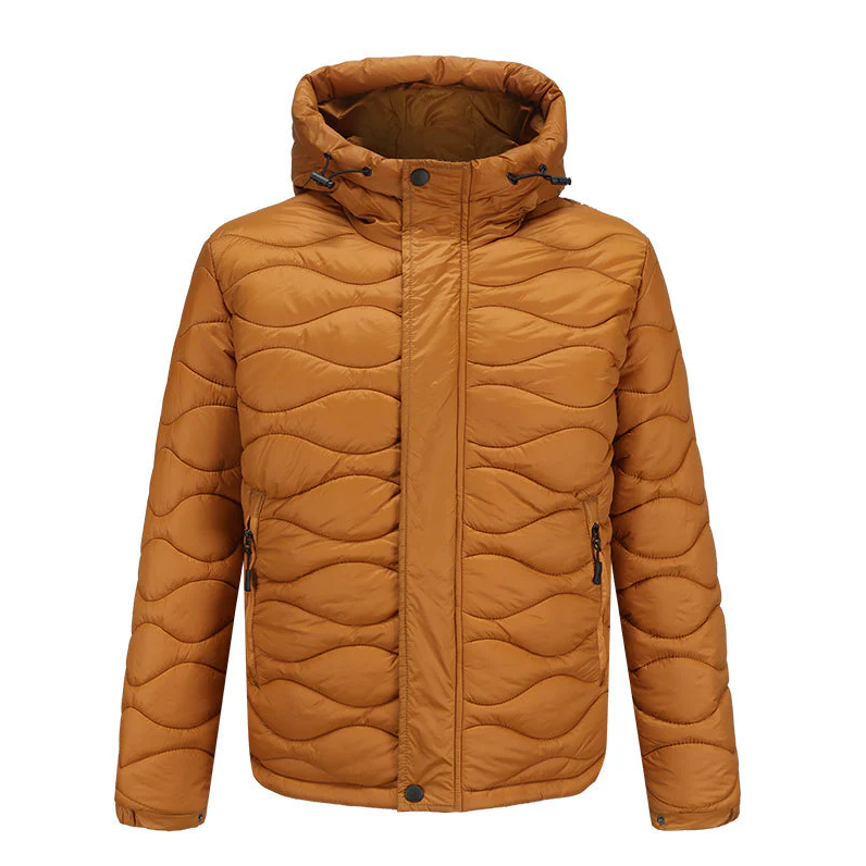 Chaqueta cortavientos hombre ligera deportiva impermeable térmica capucha - Orlando