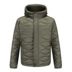 Chaqueta cortavientos hombre ligera deportiva impermeable térmica capucha - Orlando