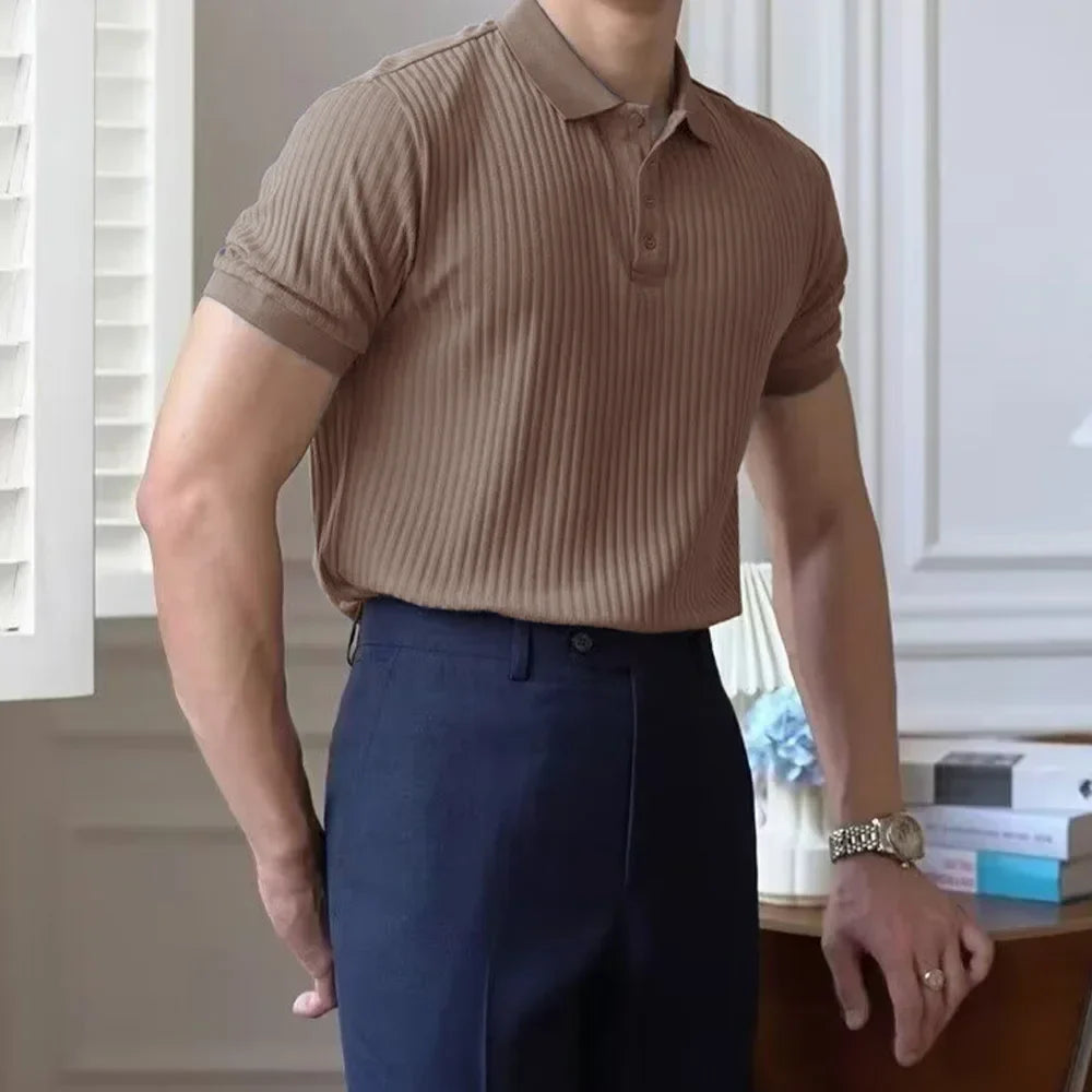 Polo ajuste slim y cuello clásico para hombre - Barret