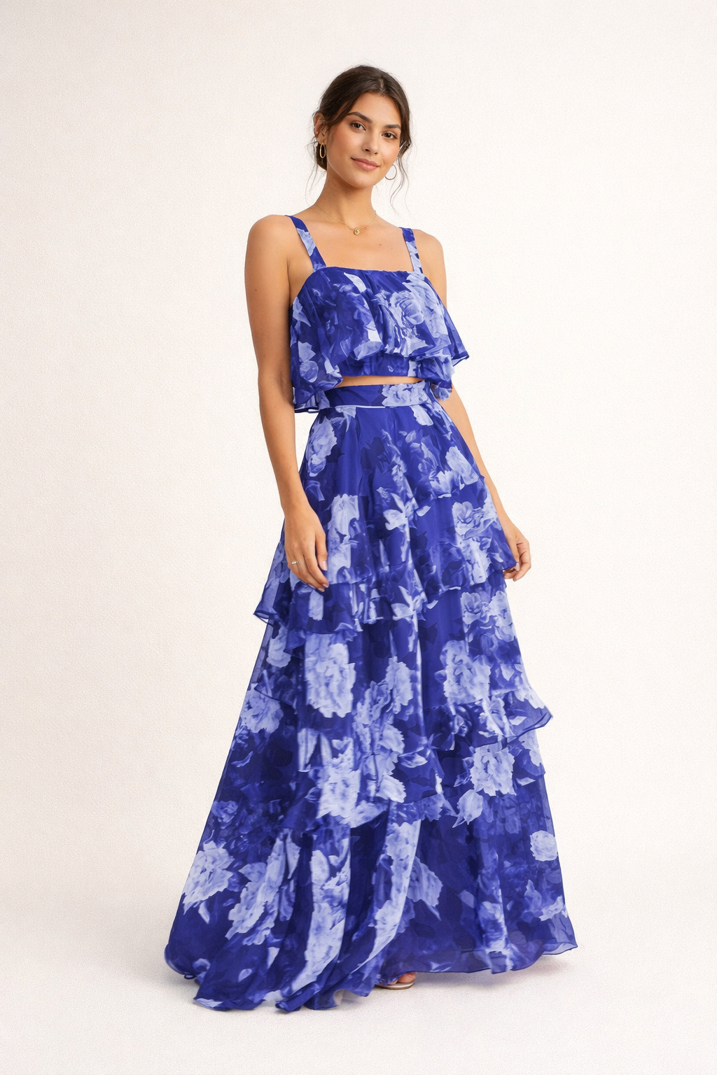 Conjunto floral de mujer estilo veraniego elegante - Alessandra