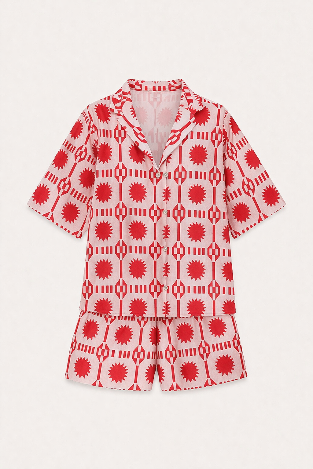 Conjunto mujer estampado estilo casual verano cómodo - Silvia