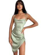 Evelin - Vestido ajustado de satén