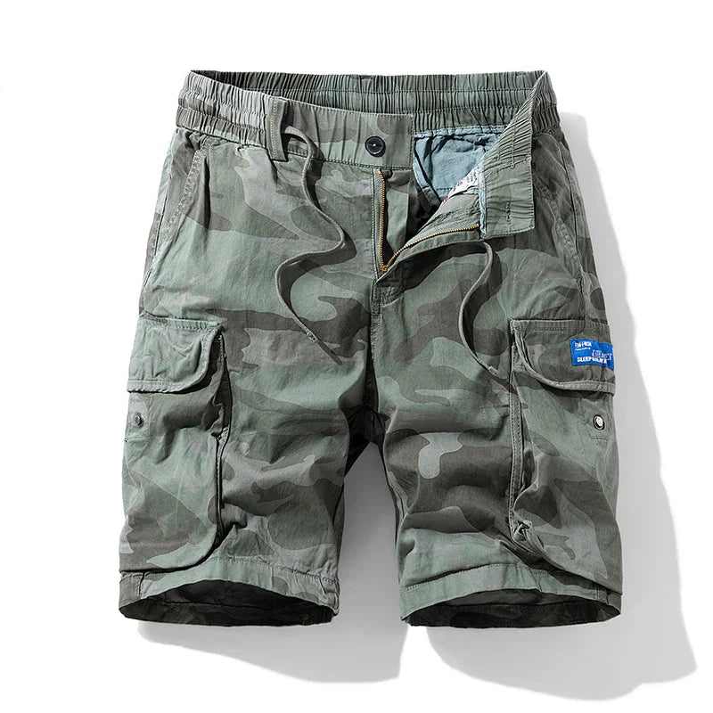 Shorts cargo camuflaje con bolsillos laterales para hombre - Malta