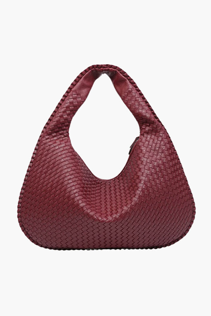 Bolso hobo trenzado grande de hombro para mujer
