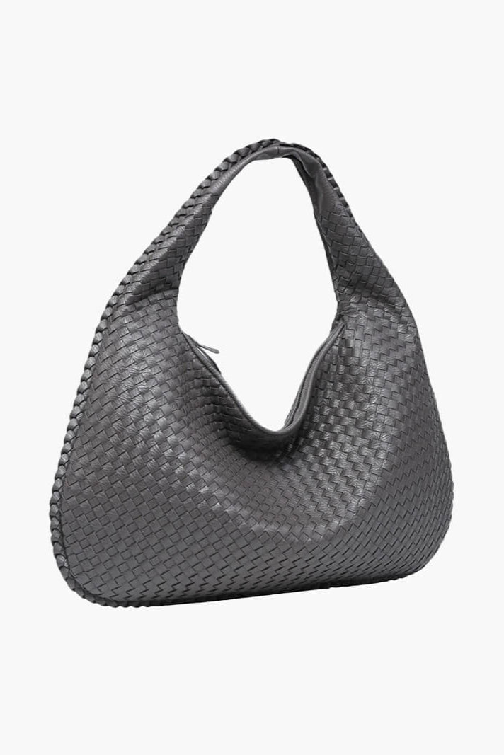 Bolso hobo trenzado grande de hombro para mujer