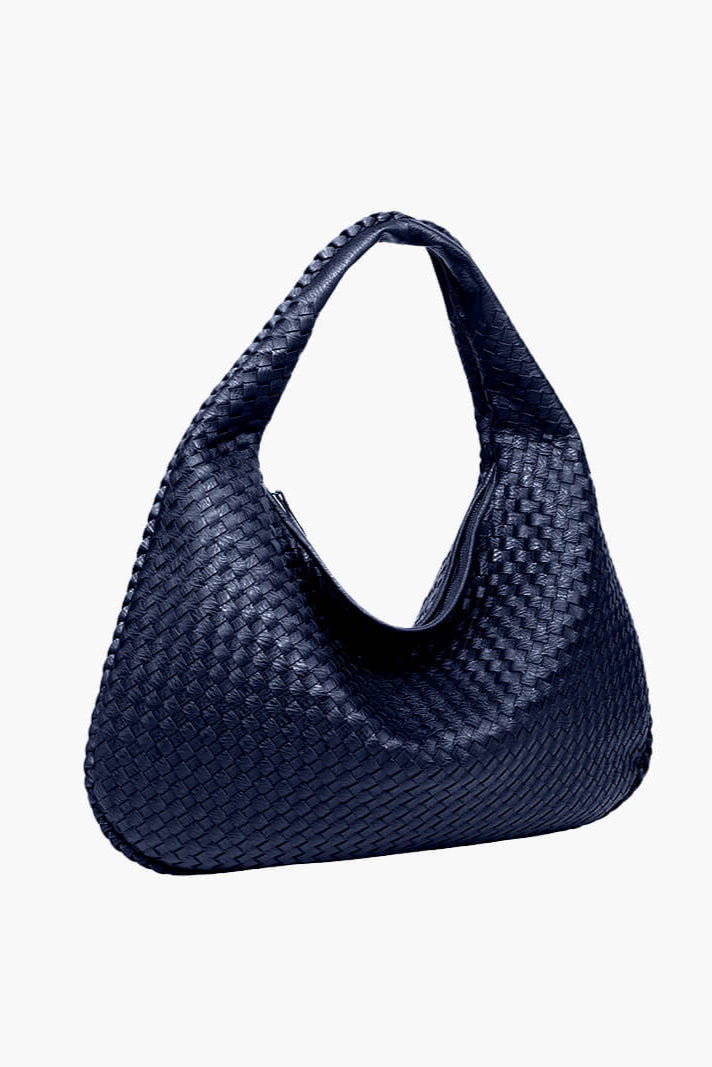 Bolso hobo trenzado grande de hombro para mujer
