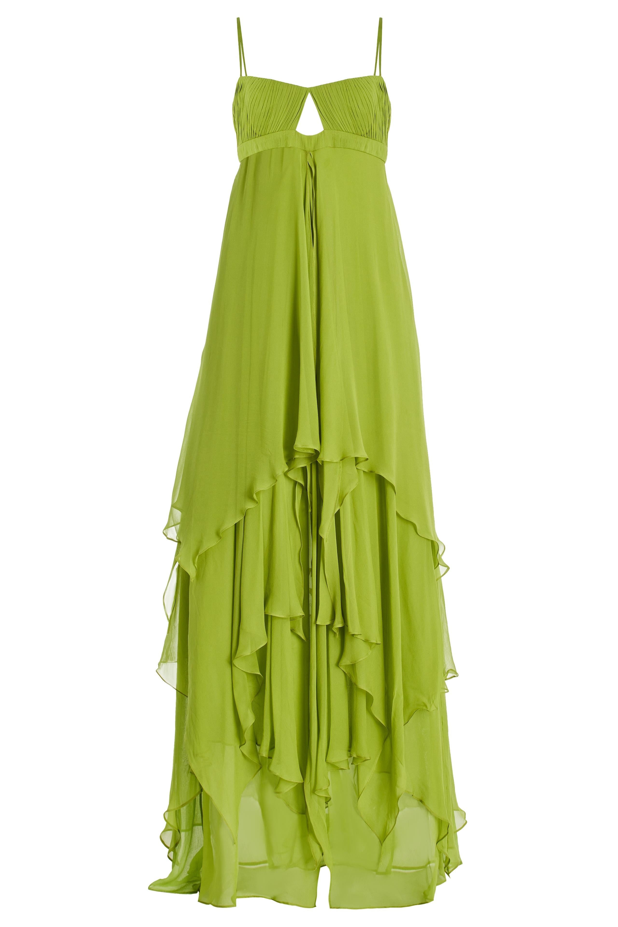Vestido maxi con abertura frontal para mujer - Helga