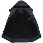Chaqueta puffer hombre capucha aislamiento cálida resistente duradera invierno - Wayne