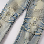 Pantalones vaqueros biker ajustados para hombre - Yrvar