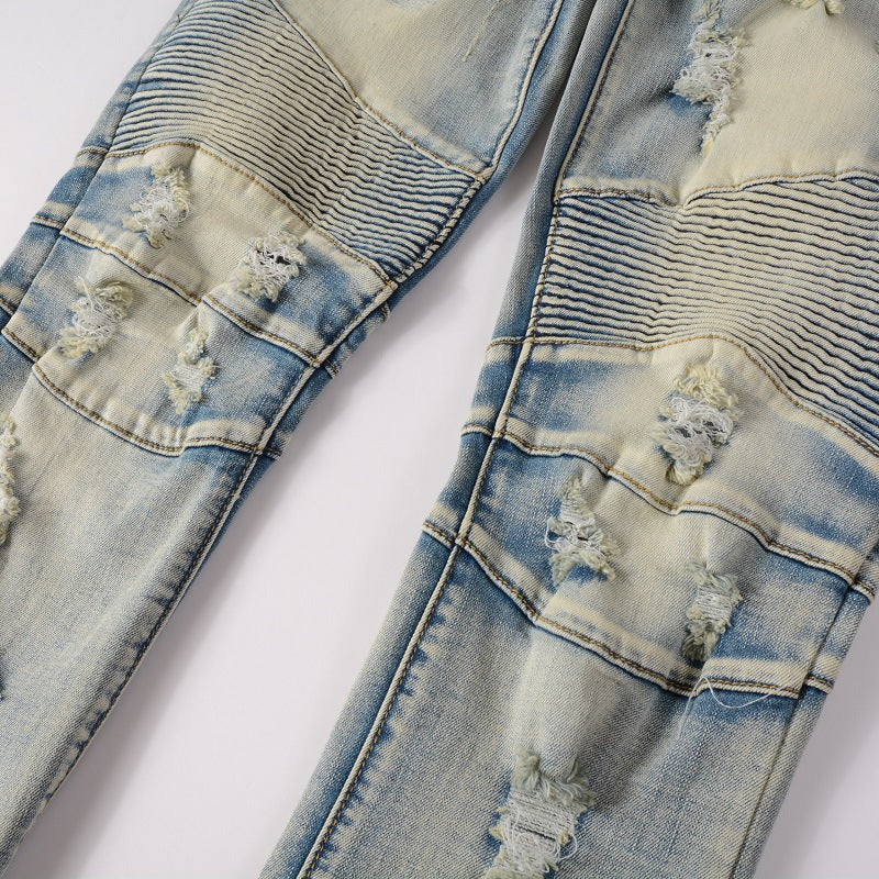 Pantalones vaqueros biker ajustados para hombre - Yrvar