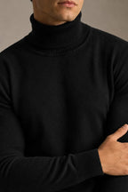 Jersey hombre cuello vuelto slim fit punto liso - Caspar