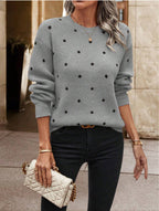 Suéter de punto jacquard para mujer - Briska