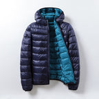 Chaqueta puffer unisex ligera térmica acabado brillante capucha vegana - Nordika
