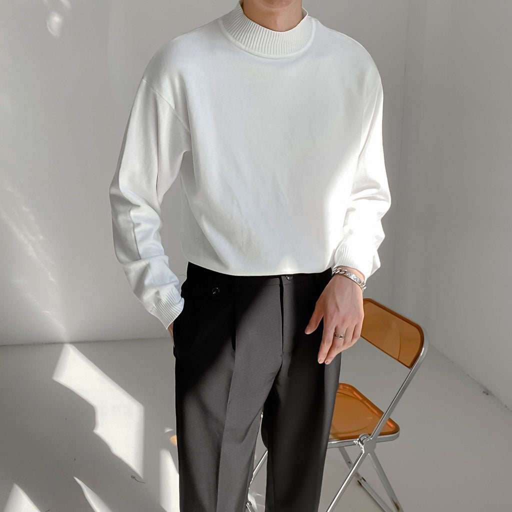Suéter para hombre efecto punto liso - Renwald
