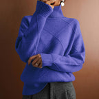 Jersey de punto cuello alto holgado para mujer - Yrsa
