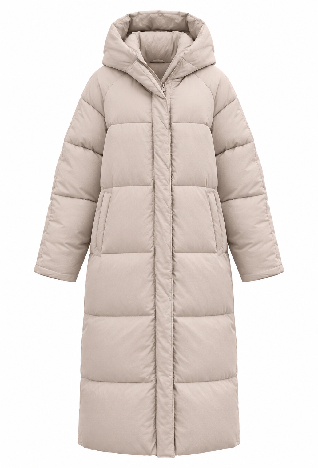 Abrigo acolchado largo mujer capucha corte oversize invierno - Odette
