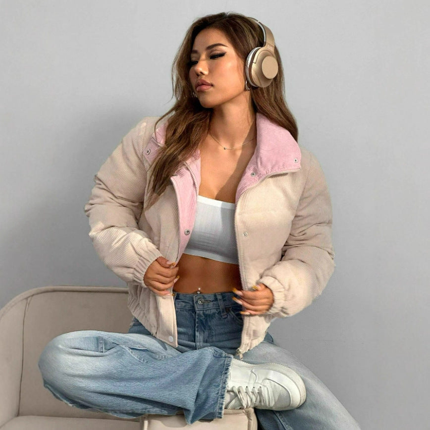 Chaqueta para mujer efecto acolchado - Ilara