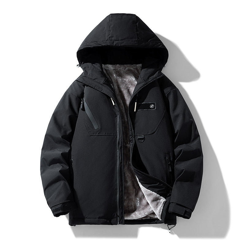 Chaqueta térmica ligera para hombre con capucha y forro interior - Orven