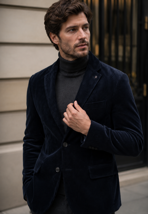 Blazer de pana con cierre de botones - Emmett
