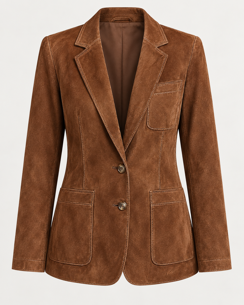 Blazer de efecto ante solapas bolsillos parche - Zélie