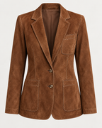Blazer de efecto ante solapas bolsillos parche - Zélie