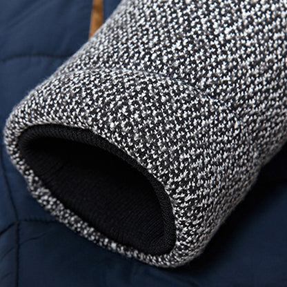 Chaqueta acolchada hombre otoño capucha forro borrego detalles contraste cálida - Alaric