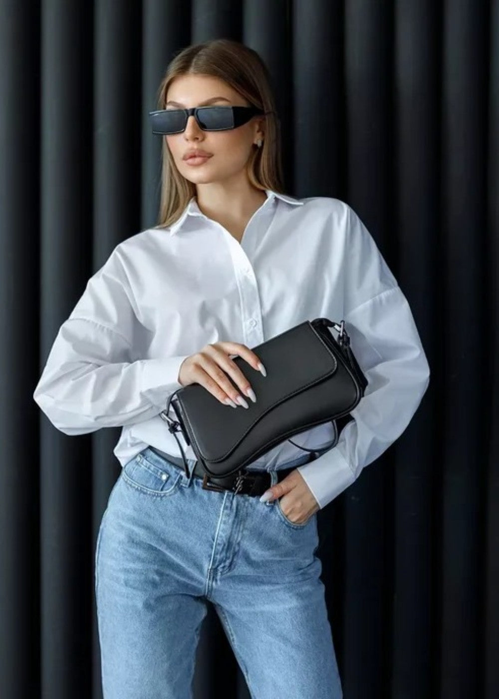 Bolso mujer tipo baguette minimalista - Aria