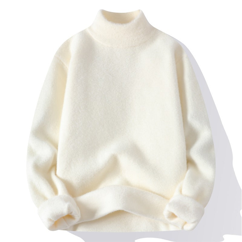 Suéter para hombre cuello semicisne punto suave - Noah