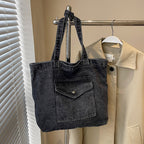 Bolso tote para mujer denim amplio de estilo casual - Marta