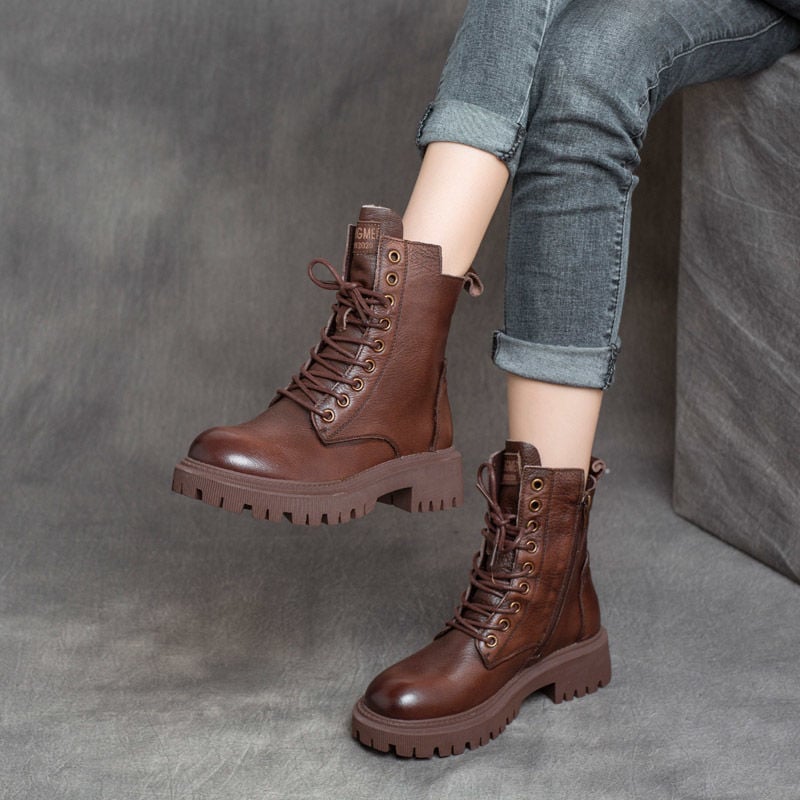 Botines para mujer efecto piel estructurada - Kaerine