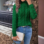 Jersey de punto cuello alto para mujer - Freja