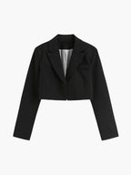 Blazer cropped de mujer estilo sastre - Selina