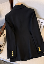 Blazer mujer doble botonadura solapas botones metálicos - Britta