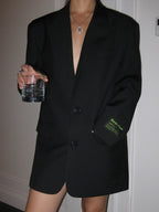 Blazer oversize mujer cierre de dos botones elegante - Lorelei