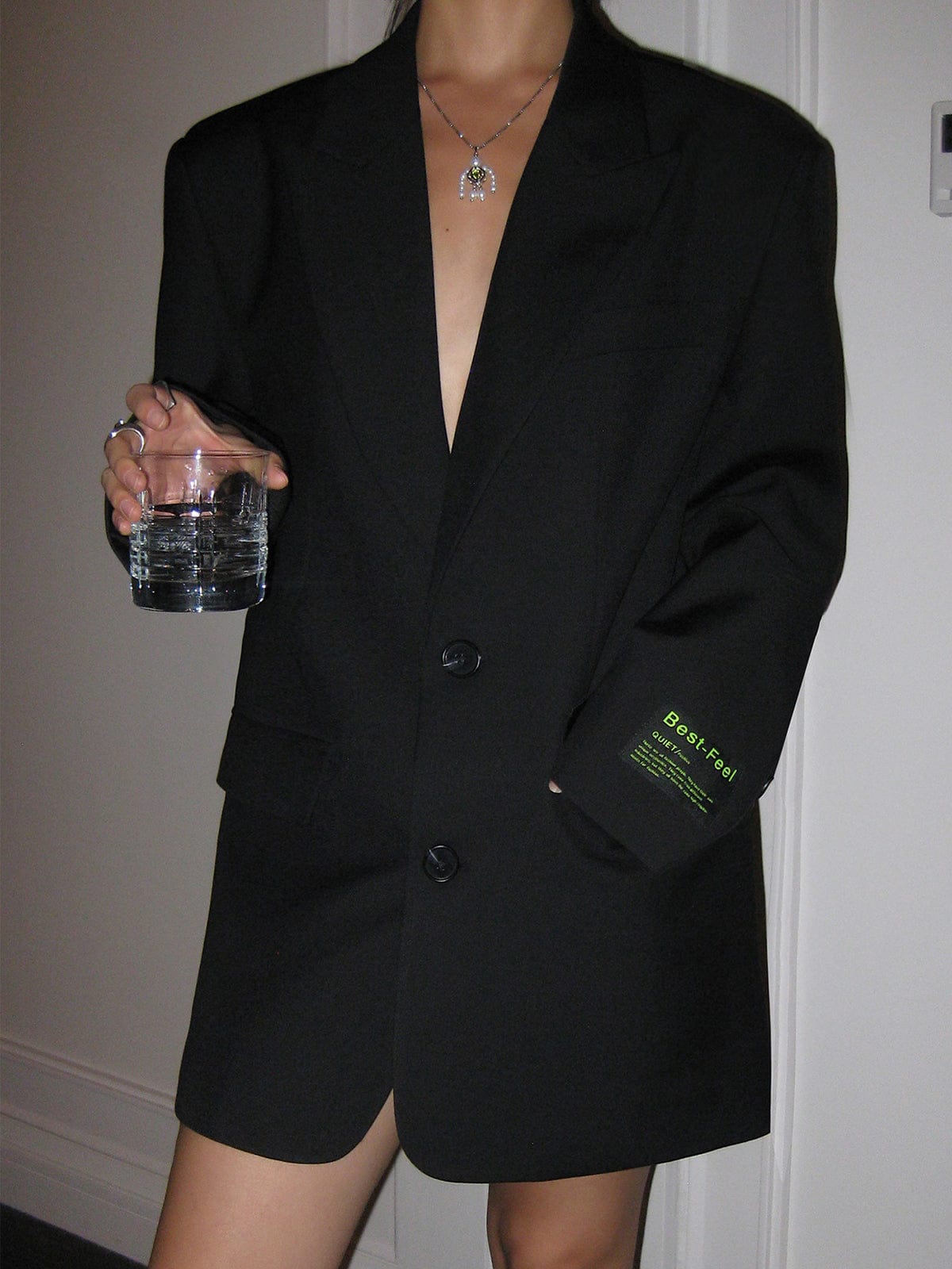 Blazer oversize mujer cierre de dos botones elegante - Lorelei