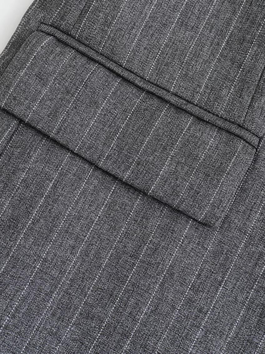 Blazer gris oversize para mujer con dos botones - Jana