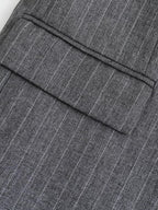 Blazer gris oversize para mujer con dos botones - Jana
