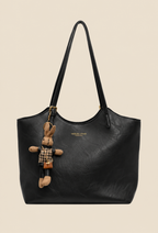 Bolso shopper mujer piel vegana con colgante