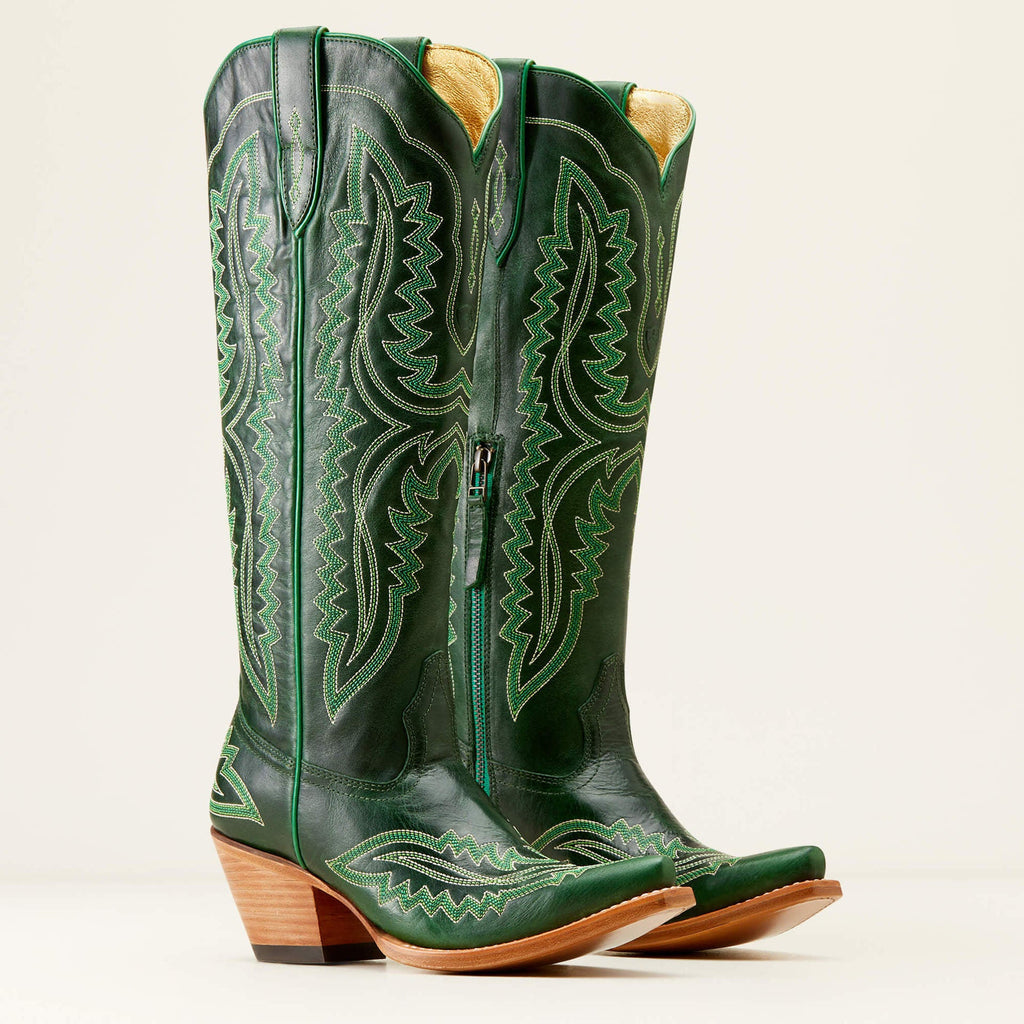 Bota cowboy mujer caña alta bordados - Annelie