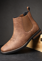Botas de hombre efecto piel con elásticos laterales - Eirik