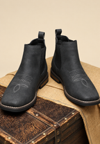 Botas de hombre efecto piel con elásticos laterales - Eirik