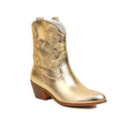 Botas cowboy mujer caña media bordados tacón ancho - Helga