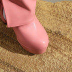Botas mujer plataforma tacón bloque caña media - Sabine