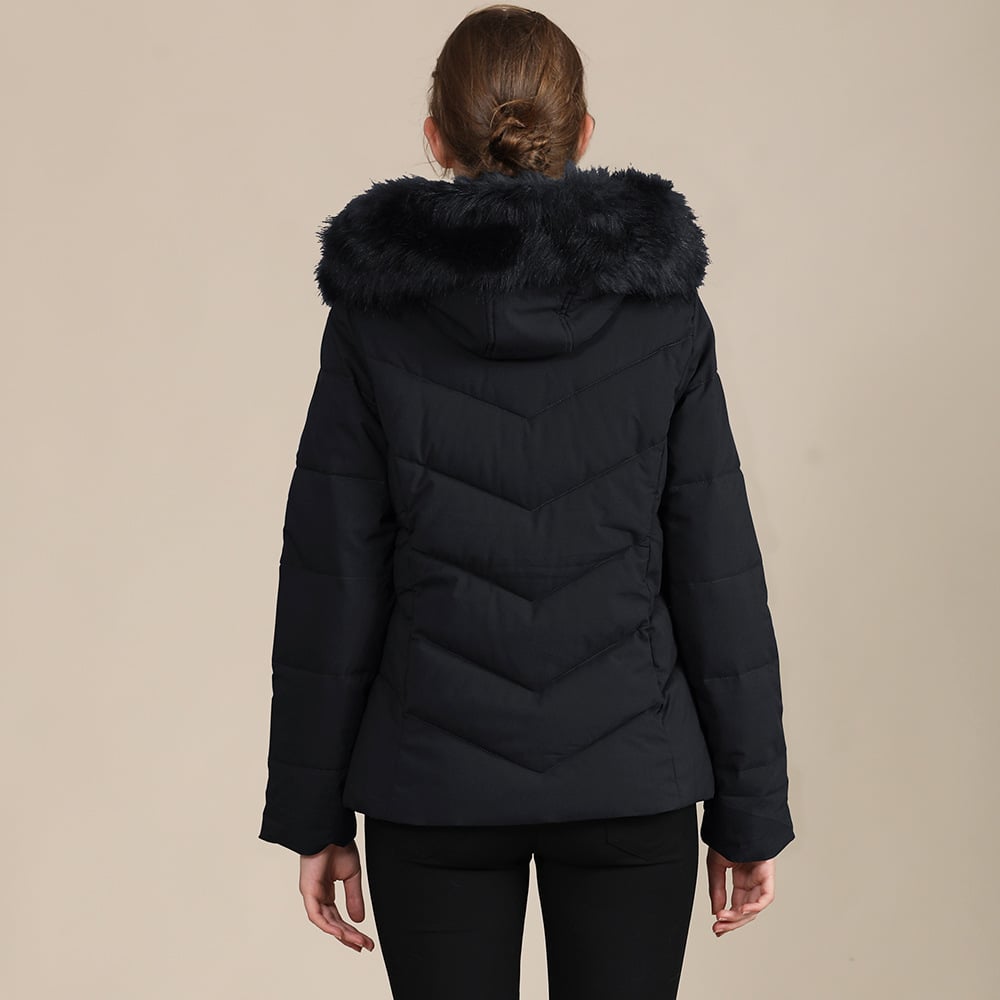 Chaqueta para mujer acolchada con capucha afelpada - Nerise