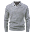 Suéter para hombre punto jacquard con cuello abierto - Raptor