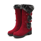 Lara - Botas de mujer ante nieve con piel y tacon bajo