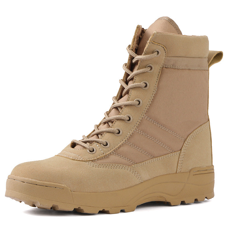 Botas tácticas para hombre de caña alta con efecto resistente - Valeno