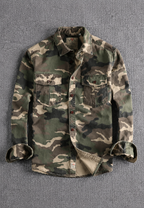 Camisa camuflaje hombre manga larga bolsillo pecho - Orsen