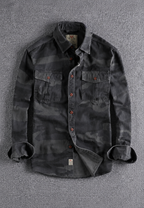 Camisa camuflaje hombre manga larga bolsillo pecho - Orsen